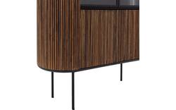 Goossens vitrinekast adel bruin teak - 8234671-goossens-adel-vitrinekast-teak-01