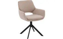 Goossens eetkamerstoel daisy beige stof - 8234673-goossens-daisy-eetkamerstoel-stof-bruin-01