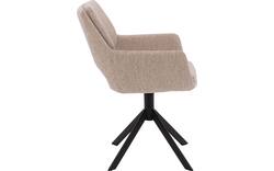 Goossens eetkamerstoel daisy beige stof - 8234673-goossens-daisy-eetkamerstoel-stof-bruin-01