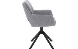 Goossens eetkamerstoel daisy grijs stof - 8234674-goossens-daisy-eetkamerstoel-stof-grijs-01