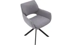 Goossens eetkamerstoel daisy grijs stof - 8234674-goossens-daisy-eetkamerstoel-stof-grijs-01