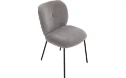 Goossens basic eetkamerstoel eller bruin stof - 8234677-goossens-eller-eetkamerstoel-stof-bruin-01
