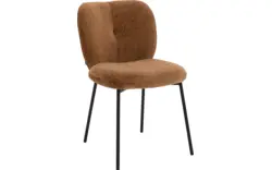Goossens basic eetkamerstoel eller bruin stof - 8234679-goossens-eller-eetkamerstoel-stof-bruin-01
