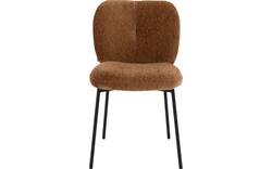 Goossens basic eetkamerstoel eller bruin stof - 8234679-goossens-eller-eetkamerstoel-stof-bruin-01