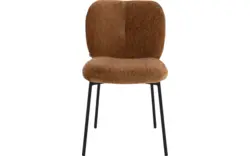 Goossens basic eetkamerstoel eller bruin stof - 8234679-goossens-eller-eetkamerstoel-stof-bruin-01