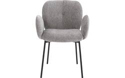 Goossens basic eetkamerstoel eller bruin stof - 8234681-goossens-eller-eetkamerstoel-stof-bruin-01