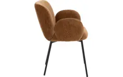 Goossens basic eetkamerstoel eller bruin stof - 8234683-goossens-eller-eetkamerstoel-stof-bruin-01