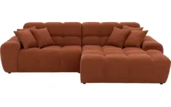 Goossens excellent loungebank kubus bruin stof - 8234718-gespiegeld-02