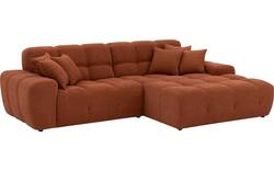 Goossens excellent loungebank kubus bruin stof - 8234718-gespiegeld-03
