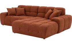 Goossens excellent loungebank kubus bruin stof - 8234718-gespiegeld-02