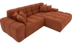 Goossens excellent loungebank kubus bruin stof - 8234718-gespiegeld-02