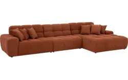 Goossens excellent loungebank kubus bruin stof - 8234719-gespiegeld-11
