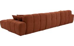 Goossens excellent loungebank kubus bruin stof - 8234719-gespiegeld-11
