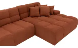 Goossens excellent loungebank kubus bruin stof - 8234719-gespiegeld-11