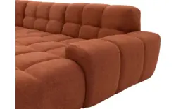 Goossens excellent loungebank kubus bruin stof - 8234719-gespiegeld-11
