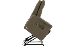 Goossens relaxstoel troyes groen leer - 8234735-goossens-troyes-fauteuil-leer-01