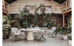 Goossens eettafel stone wit beton - 8234738-01