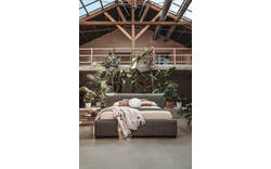 Goossens bedframe bolzano bruin stof - 8229830-01