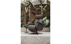 Goossens relaxstoel odyssey bruin micro leer - 8234745-34