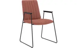 Goossens eetkamerstoel manta roze stof - 8234766-goossens-manta-eetkamerstoel-stof-roze-01