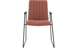 Goossens eetkamerstoel manta roze stof - 8234766-goossens-manta-eetkamerstoel-stof-roze-01