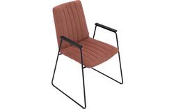 Goossens eetkamerstoel manta roze stof - 8234766-goossens-manta-eetkamerstoel-stof-roze-01