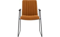 Goossens eetkamerstoel manta geel stof - 8234767-goossens-manta-eetkamerstoel-stof-geel-01