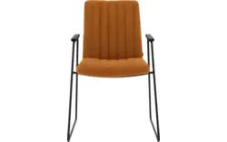 Goossens eetkamerstoel manta geel stof - 8234767-goossens-manta-eetkamerstoel-stof-geel-01