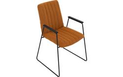 Goossens eetkamerstoel manta geel stof - 8234767-goossens-manta-eetkamerstoel-stof-geel-01
