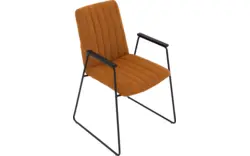 Goossens eetkamerstoel manta geel stof - 8234767-goossens-manta-eetkamerstoel-stof-geel-01