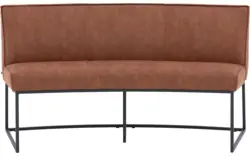 Goossens excellent eetkamerbank tom bruin micro leer - 8234783-goossens-excellent-tom-eetkamerstoel-micro-leer-bruin-01