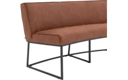 Goossens excellent eetkamerbank tom bruin micro leer - 8234783-goossens-excellent-tom-eetkamerstoel-micro-leer-bruin-01