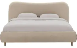 Goossens bedframe pecaro beige stof - 8234796-goossens-pecaro-bedframe-stof-01