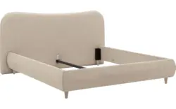 Goossens bedframe pecaro beige stof - 8234796-goossens-pecaro-bedframe-stof-01
