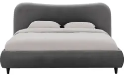 Goossens bedframe pecaro grijs stof - 8234797-goossens-pecaro-bedframe-stof-01