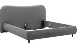 Goossens bedframe pecaro grijs stof - 8234797-goossens-pecaro-bedframe-stof-01
