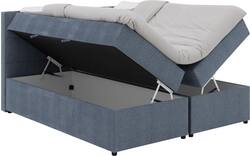 Goossens basic boxspring compleet store storage box blauw stof - 8234799-goossens-basic-store-storage-box-boxspring-compleet-stof-01