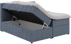 Goossens basic boxspring compleet store storage box blauw stof - 8234799-goossens-basic-store-storage-box-boxspring-compleet-stof-01