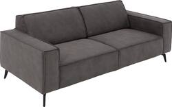 Goossens zitbank hercules grijs microvezel - 8235069-goossens-hercules-bank-microvezel-grijs-01