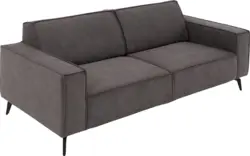 Goossens zitbank hercules grijs microvezel - 8235069-goossens-hercules-bank-microvezel-grijs-01