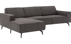 Goossens loungebank hercules grijs microvezel - 8235071-goossens-hercules-bank-microvezel-grijs-01