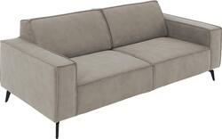 Goossens zitbank hercules grijs microvezel - 8235082-goossens-hercules-bank-microvezel-grijs-01