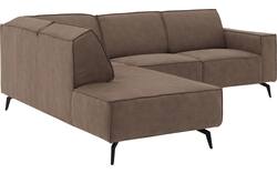Goossens hoekbank hercules bruin microvezel - 8235116-goossens-hercules-bank-microvezel-bruin-01