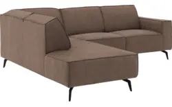 Goossens hoekbank hercules bruin microvezel - 8235116-goossens-hercules-bank-microvezel-bruin-01