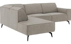 Goossens hoekbank hercules grijs microvezel - 8235122-goossens-hercules-bank-microvezel-grijs-01