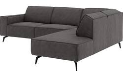 Goossens hoekbank hercules grijs microvezel - 8235133-goossens-hercules-bank-microvezel-grijs-01