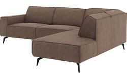 Goossens hoekbank hercules bruin microvezel - 8235135-goossens-hercules-bank-microvezel-bruin-01
