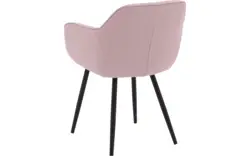 Goossens basic eetkamerstoel lize roze stof - 8235235-goossens-basic-lize-eetkamerstoel-stof-roze-01