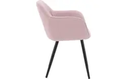 Goossens basic eetkamerstoel lize roze stof - 8235235-goossens-basic-lize-eetkamerstoel-stof-roze-01