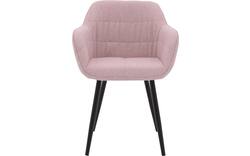 Goossens basic eetkamerstoel lize roze stof - 8235235-goossens-basic-lize-eetkamerstoel-stof-roze-01
